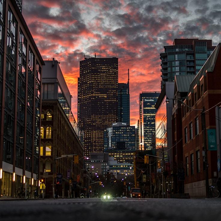City skyline in Rome, Italy
